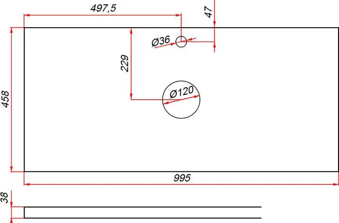 ЗОВ Тумба под умывальник Дион 100 D100LWP0M9003MKV5-HPL38T (туя/белый матовый) – фото товара