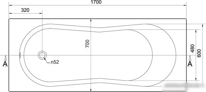 Ванна Cersanit Nike 170x70 - фото товара