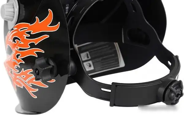Сварочная маска Wester WH8 990-075 (черный/оранжевый) – фото товара