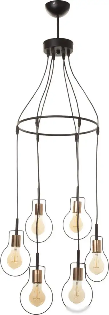 Подвесная люстра BayerLux 2719/6 7562809 (черный/золото) – фото товара