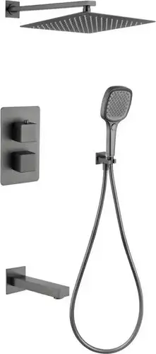 Душевая система Grocenberg GB5050 с термостатом (графит) - изображение в каталоге