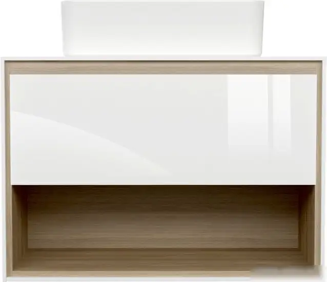 Cersanit Тумба под умывальник со столешницей Louna 80 SZ-LOU80-BL/WH – фото товара