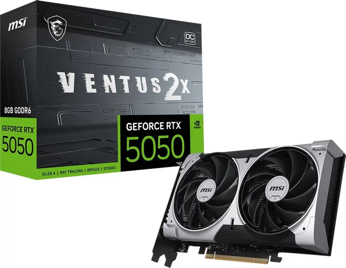 Видеокарта MSI GeForce RTX 5050 8G Ventus 2X OC – фото товара