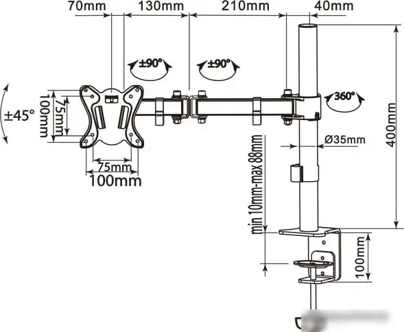 Кронштейн MasterKron UDT07-C012 – фото товара