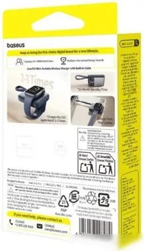 Внешний аккумулятор Baseus EnerFill FW11 5W 1640mAh (черный) – фото товара
