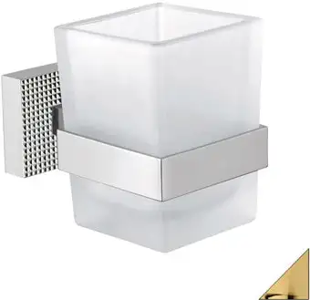 Стакан для зубной щетки и пасты Cezares Prizma-TUMS-03/24 (белый/золото) – изображение в каталоге