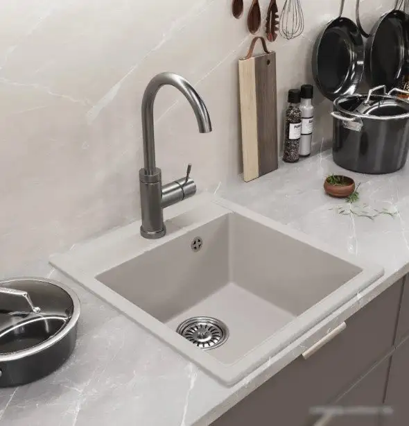 Кухонная мойка Mixline ML-GM28 552181 (белый) - фото товара