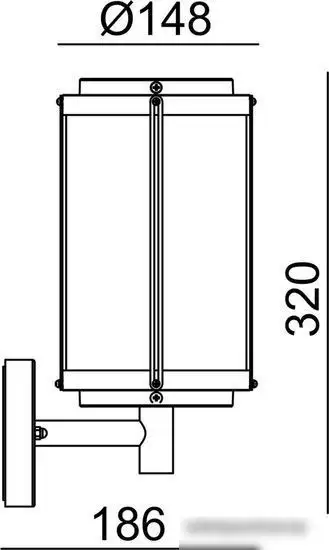 Уличный настенный светильник ESCADA 30003W/03 – фото товара