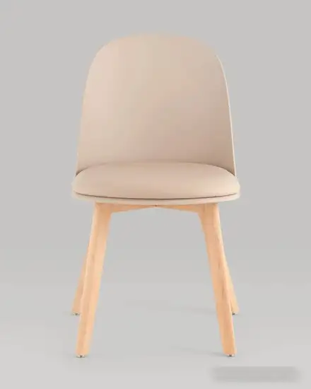 Стул Stool Group Fog с подушкой SL-7022DM (бежевый, деревянные ножки) – фото товара