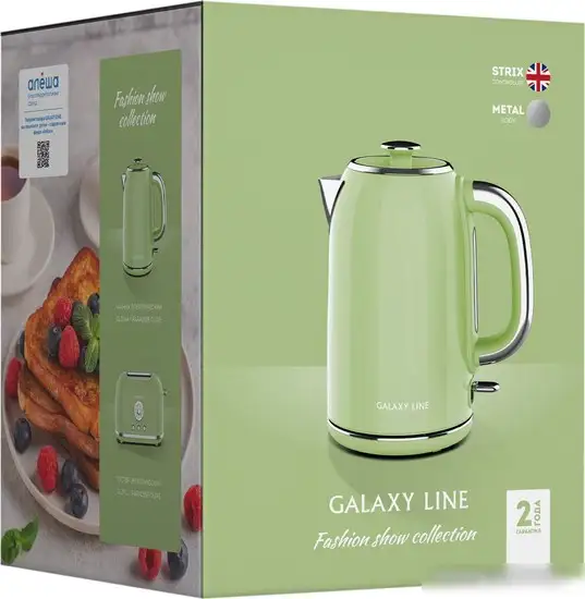 Электрический чайник Galaxy Line GL 0344 (райская олива) - фото товара
