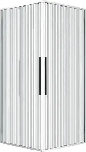 Душевой уголок Niagara Nova NG-4622-34 80x80x195 (хром/рифленое стекло) - изображение в каталоге