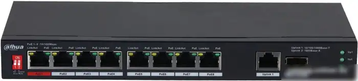 Неуправляемый коммутатор Dahua DH-PFS3110-8ET1GT1GF-96 – фото товара