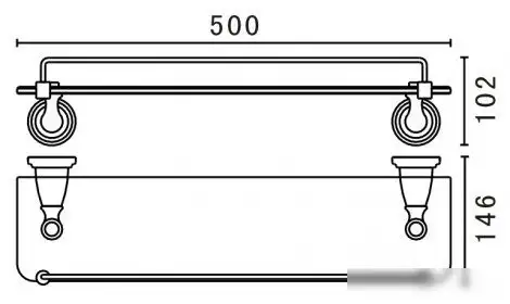 Art&Max Полка Bianchi AM-E-2611-Br – фото товара