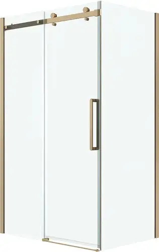 Душевой уголок Grossman Classic 100x90x195 120.K33.04.1090.32.00 (золото сатин/стекло прозрачное) - изображение в каталоге