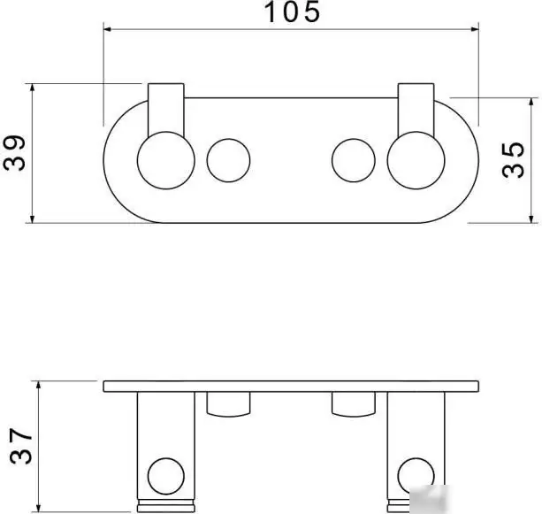 Держатель для полотенца Aquatek Европа AQ4102BG (золото) – фото товара