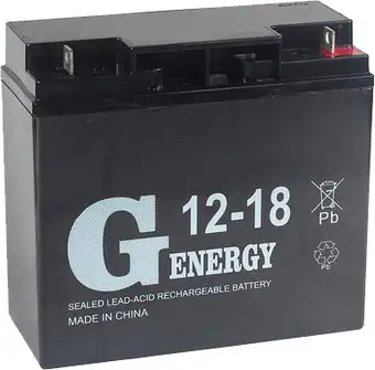 Аккумулятор для ИБП G-Energy 12-18 (12В/18 А·ч)