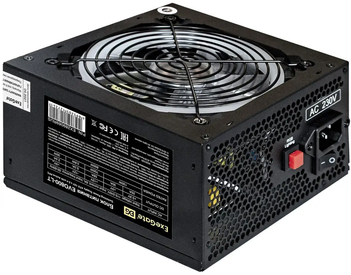 Блок питания ExeGate EVO800-LT EX289069RUS-S – фото товара