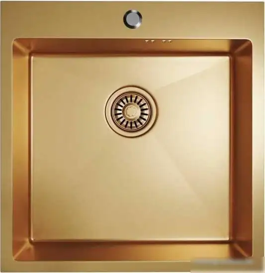 Кухонная мойка Mixline Pro 550548 (золото, с сифоном) - фото товара