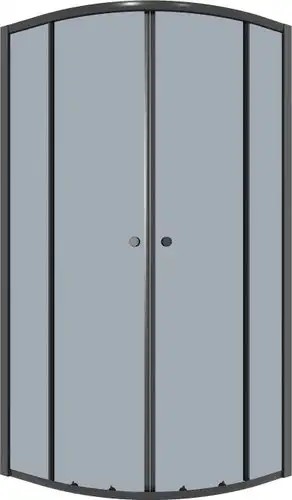 Душевой уголок Niagara Eco NG-1003-14T 80x80x190 (черный/стекло тонированное) - изображение в каталоге