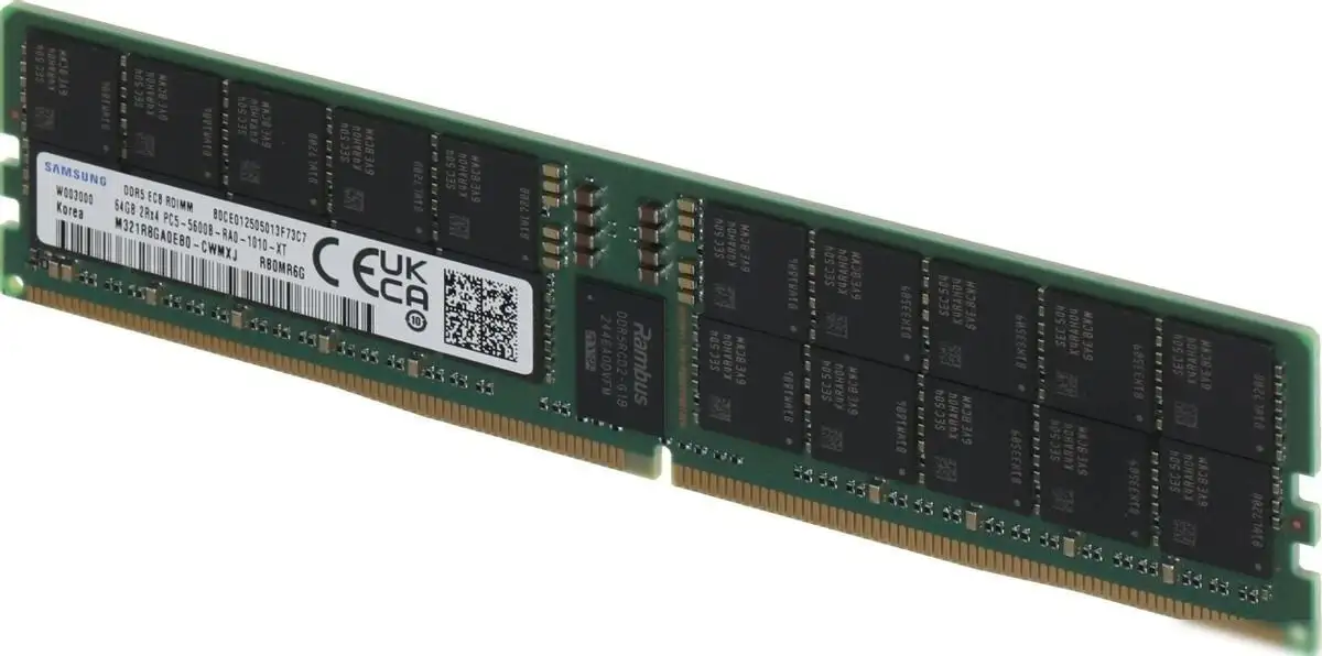 Оперативная память Samsung 64ГБ DDR5 5600 МГц M321R8GA0EB0-CWM – фото товара