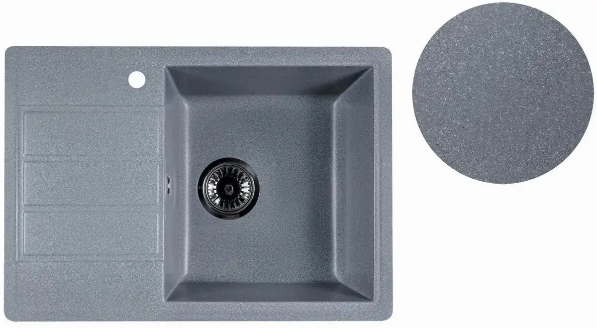 Кухонная мойка Marblan Recta R (серебристый) - фото товара