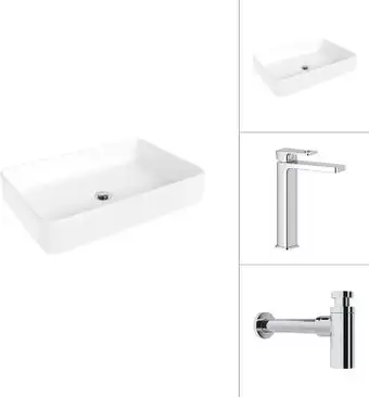 Умывальник Lauter 21842 + Cascade 21СК0655C с сифоном 21635CH (хром) - изображение в каталоге