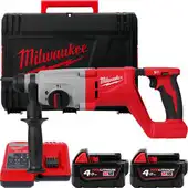 Перфоратор Milwaukee M18 M18BLHACD26-402X 4933492480 (с 2-мя АКБ, кейс) – изображение в каталоге