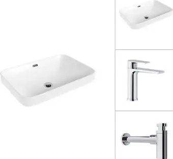 Умывальник Lauter 21441B + Reef 21CK678C с сифоном 21635CH (хром) - изображение в каталоге