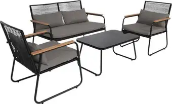 Набор садовой мебели AksHome Gardenia (черный)