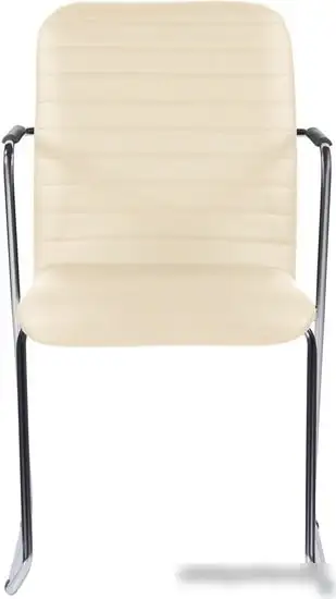 Кресло Brabix Visit CF-101 (хром/экокожа бежевый) – фото товара