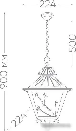 Уличный подвесной светильник Feron Палермо 11643 – фото товара