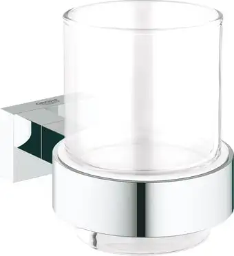 Стакан для зубной щетки и пасты Grohe Essentials Cube 40755001 – изображение в каталоге