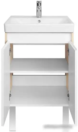 Акватон Тумба под умывальник Сканди Doors 55 1A278801SDB20 (белый/дуб верона) – фото товара
