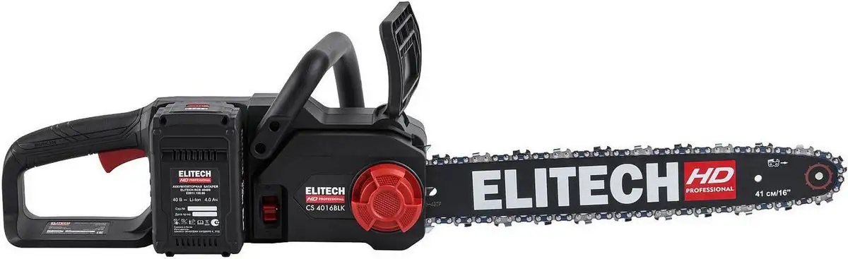 Аккумуляторная пила ELITECH CS 4016BLК E1611.027.01 (с 1-им АКБ) – фото товара