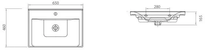 Гамма Тумба с умывальником Гамма Р25оф8 У-65 Сава-2065 – фото товара