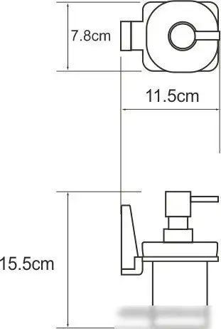 Дозатор для жидкого мыла Wasserkraft Abens K-3299 – фото товара