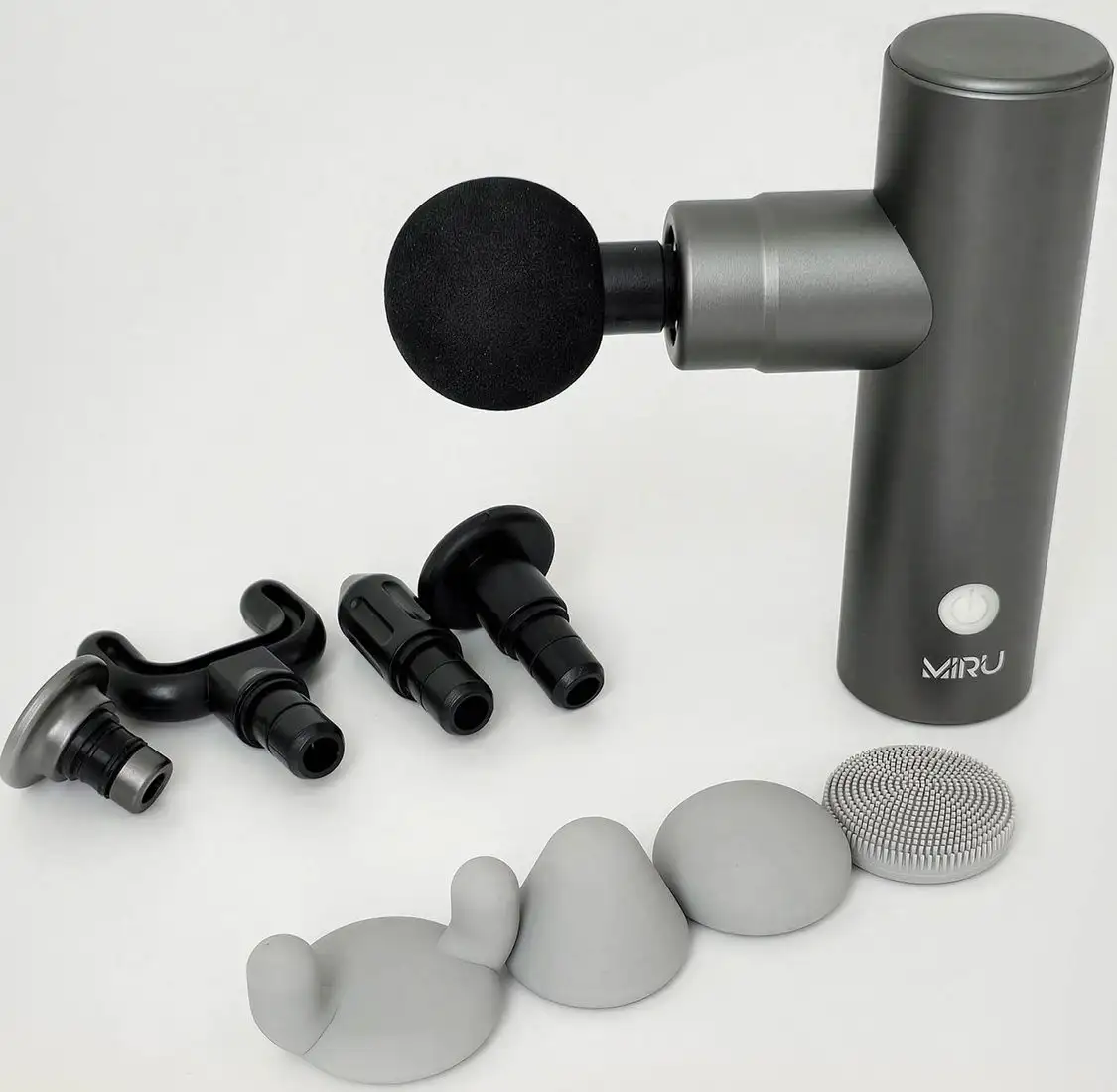 Перкуссионный массажер Miru BM-18 (серый) – фото товара