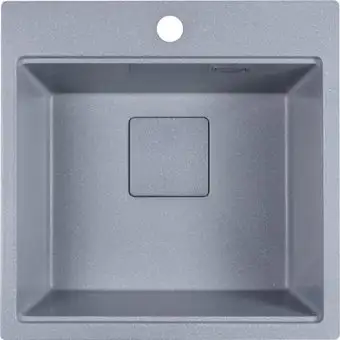 Кухонная мойка Marblan Comfort 50 (серебристый, с сифоном) - изображение в каталоге