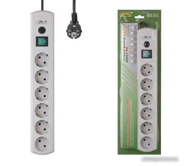 Сетевой фильтр Most RG 5 м (белый) – фото товара