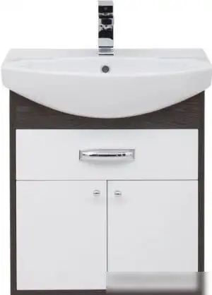 Aquanet Тумба Грейс 60 с умывальником Элеганс 600 (дуб кантербери/белый) – фото товара