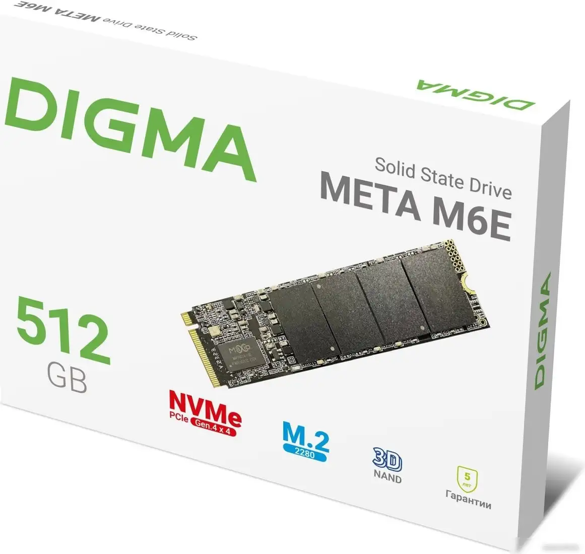 SSD Digma Meta M6E 512GB DGSM4512GM6ET – фото товара