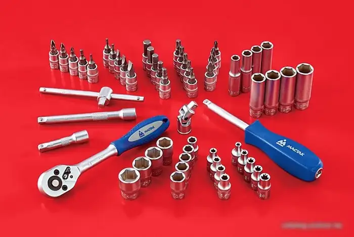 Универсальный набор инструментов Мастак 01-056C (56 предметов) – фото товара