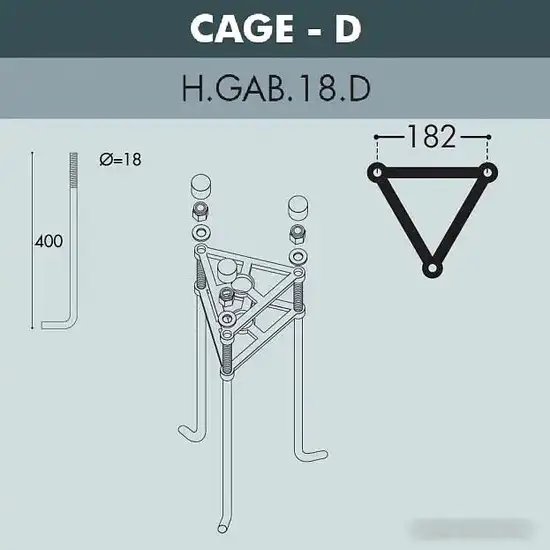 Фонарный столб Fumagalli Ektor 000.372.000.L0