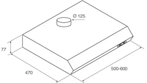 Кухонная вытяжка Jetair Senti SI/F/60 PRF0023745C - фото товара
