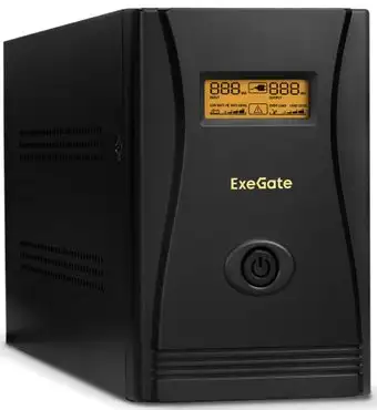 Источник бесперебойного питания ExeGate SpecialPro Smart LLB-1000.LCD.AVR.C13.RJ.USB – изображение в каталоге