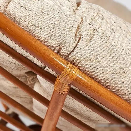 Интерьерное кресло TetChair Papasan 23/01 W с подушкой (коньяк) – фото товара