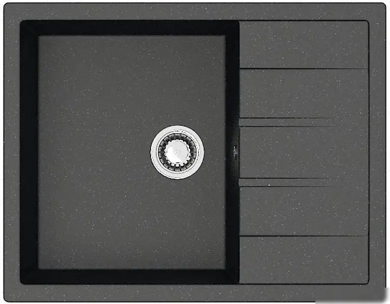 Кухонная мойка Berge BR-6502 + Like F8007122 (черный) - фото товара