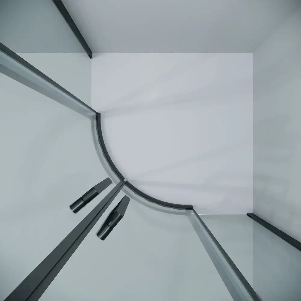 Душевой уголок Grossman Classic 90x90x195 301.K33.04.9090.21.00 (черный матовый/прозрачное стекло) - фото товара