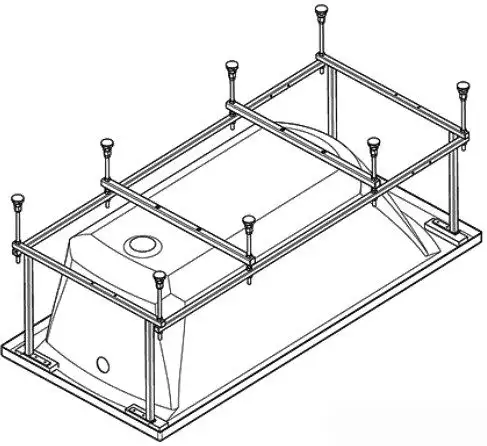 Ванна Santek Тенерифе 170x70 (с каркасом и экраном) - фото товара