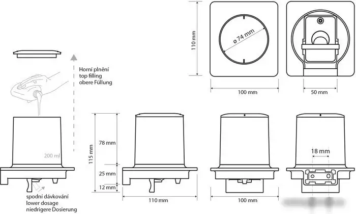 Дозатор для жидкого мыла Bemeta Organic 157109261 – фото товара